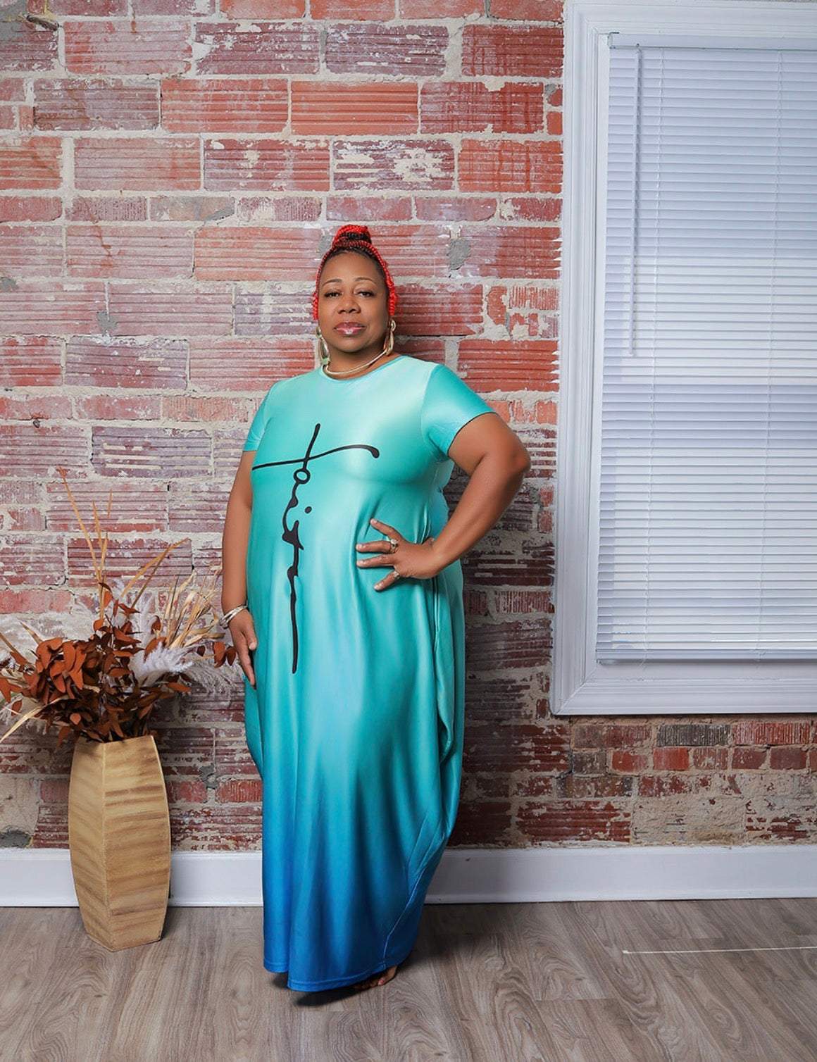 faith maxi dress plus size Faith Knit Maxi Dress Diva's Den Fashion, LLC