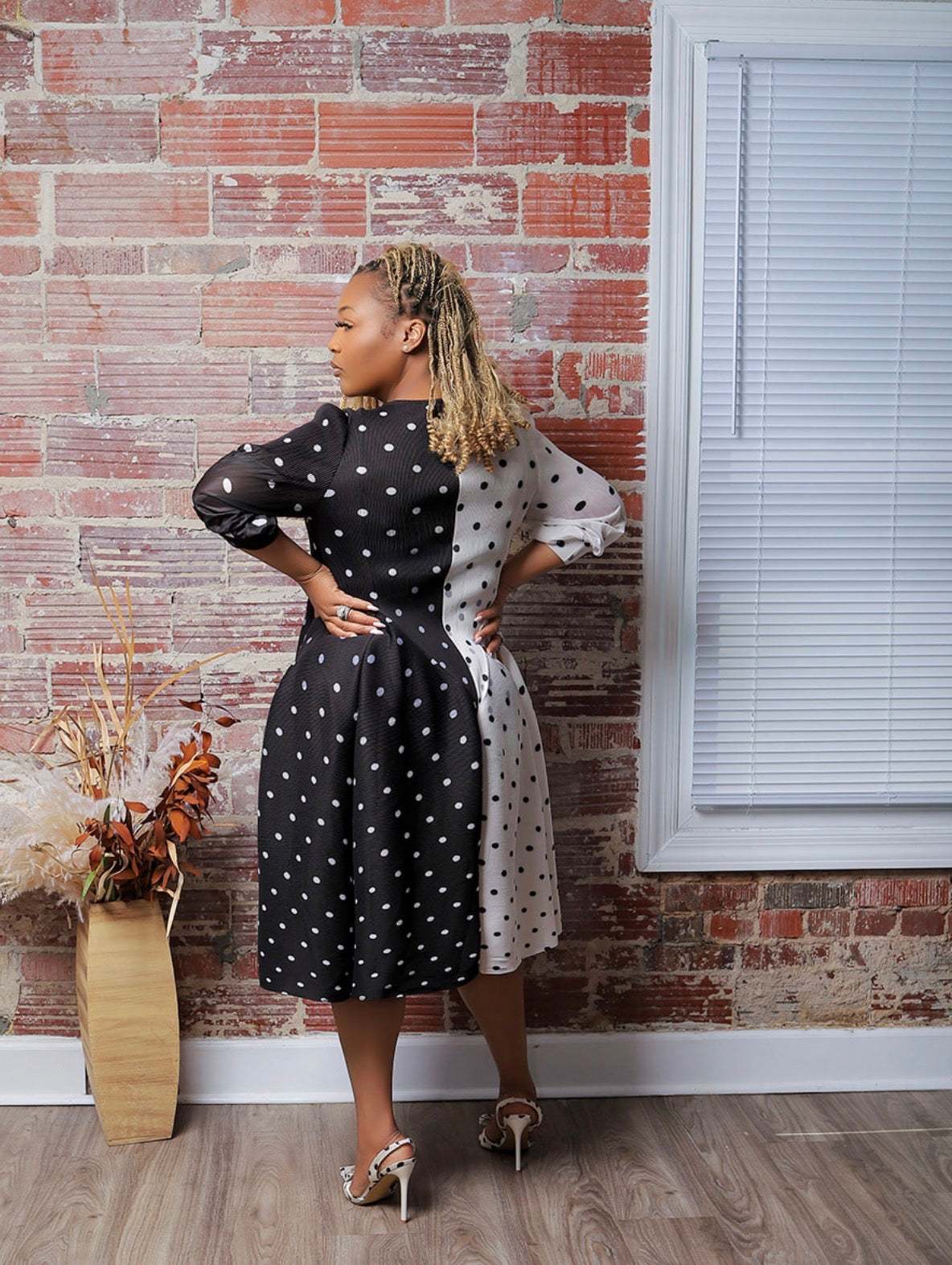 Polished in Polka Dress