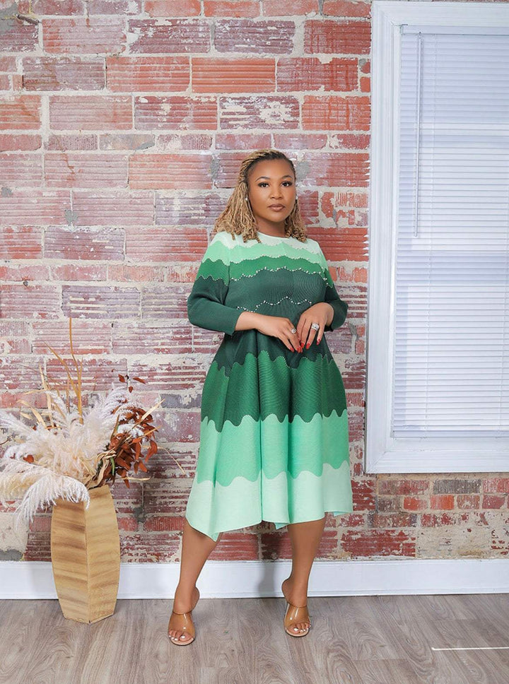 Elegance in Pearls Midi Dress – Jazz It Up Boutique