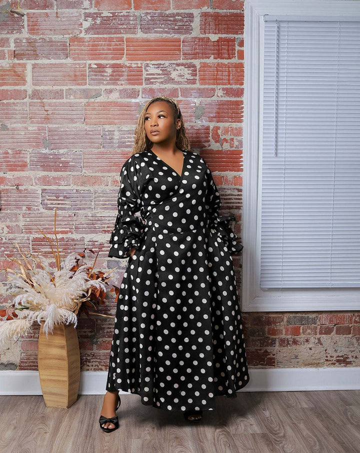 polka dot wrap dress Lucy Mini Its also durable Polka Dot Maxi Dress