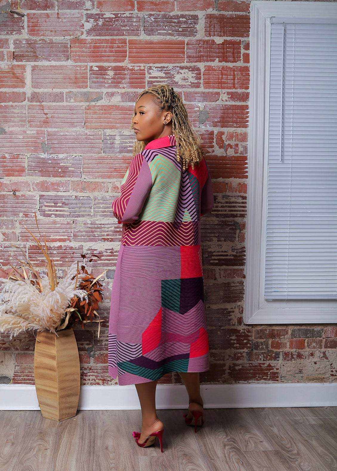 1901 colorblock midi dress 1901 plaid midi dress